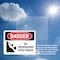 Signmission No Trespassing Steep Grade Danger Sign, Plastic, 10in W x 7in L, 2PK OS-2PACK-DS-P-710-L-1785 - alternate 3